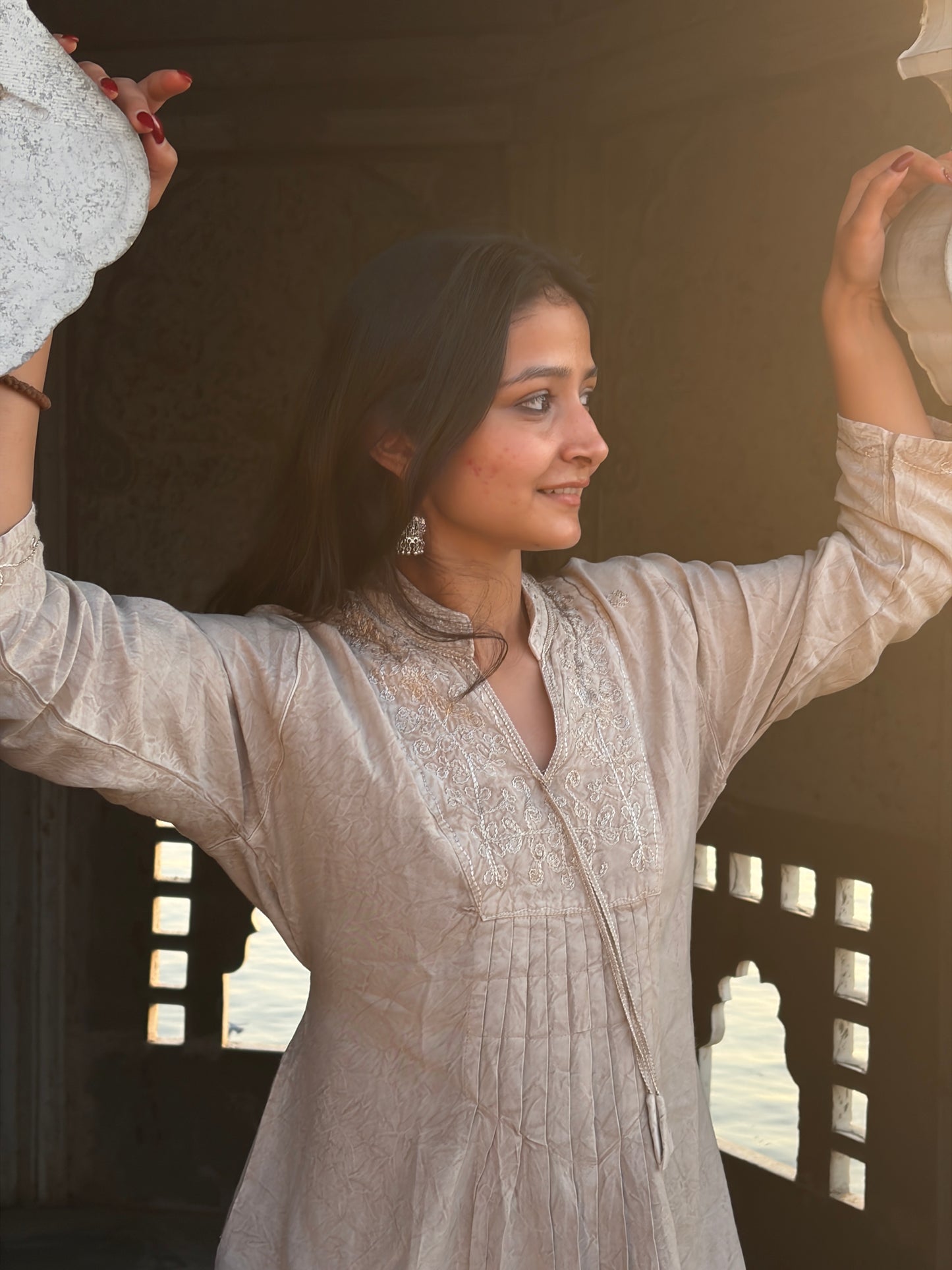 Udisha in Beige
